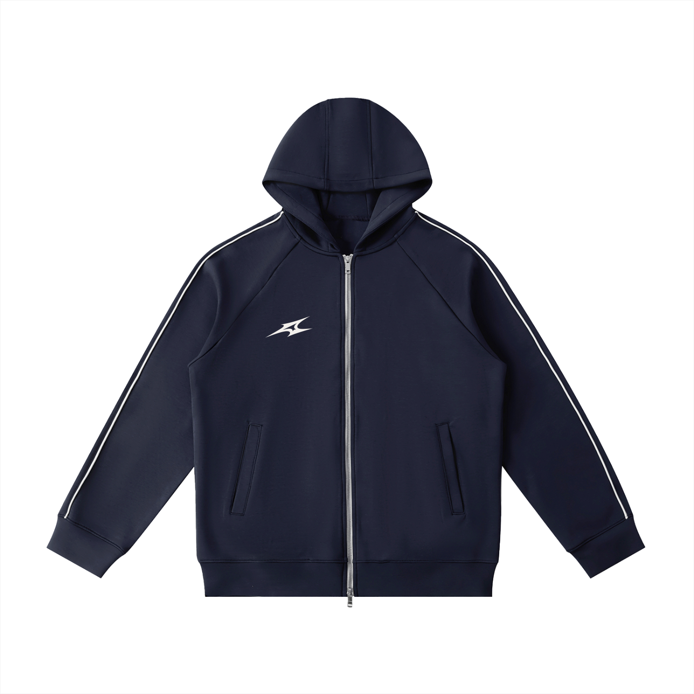 Heavyweight Raglan Sleeve Zip Hoodie