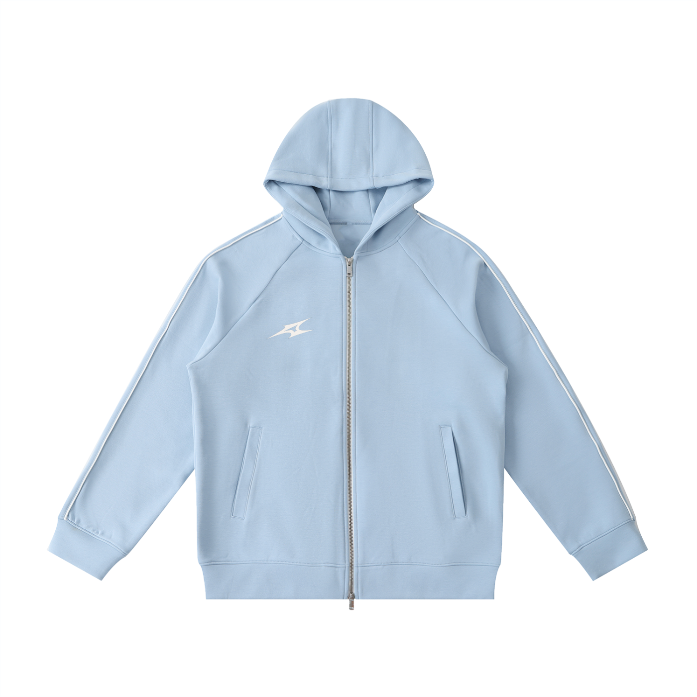 Heavyweight Raglan Sleeve Zip Hoodie