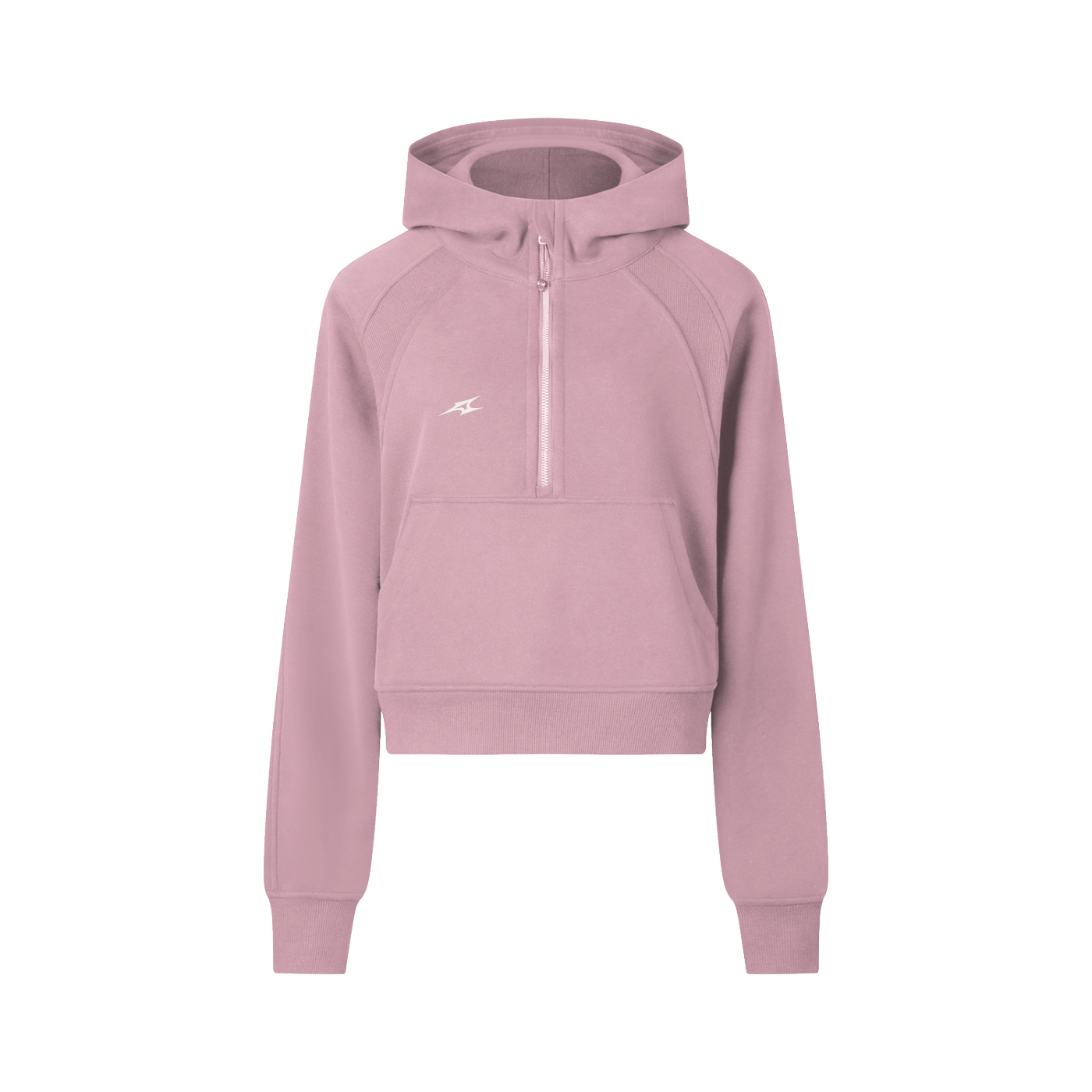 Cropped Half-Zip Hoodie